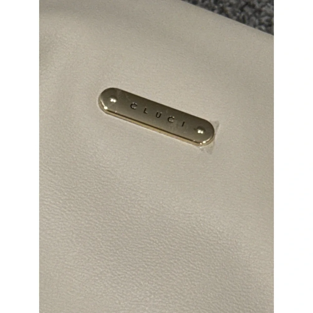 CLUCI Colorblock Convertible Backpack Purse Veg Women Cream‎ Navy Bluean Leather